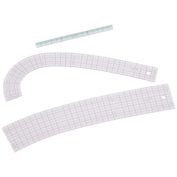 クロバー(Clover) Clover ソーイング用品 クロバー カーブ定規 ミニものさし付 25-...