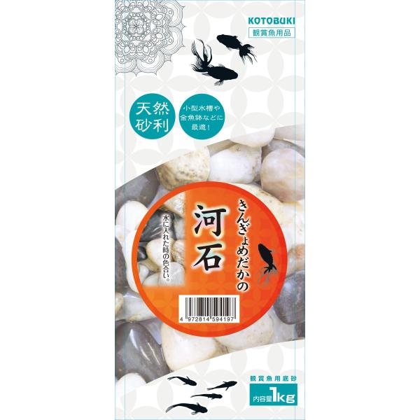 寿工芸 コトブキ きんぎょめだかの河石
