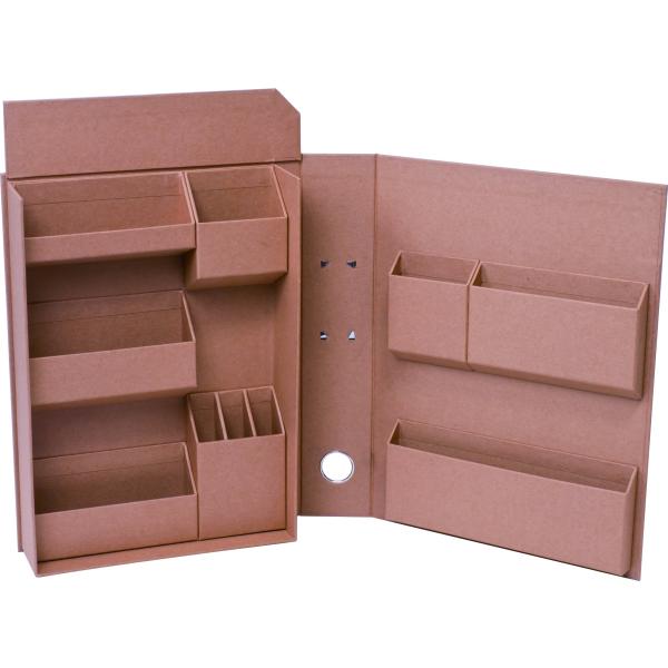 ナカバヤシ ライフスタイルツール 小物入れ 収納ボックス ファイルA4 クラフト LST-FA4KR