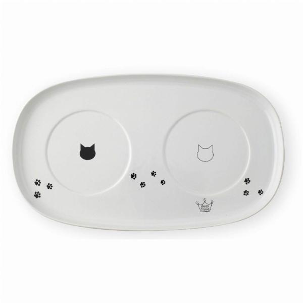 猫壱 食器トレー (ダブル) 電子レンジ&amp;食器洗浄機対応