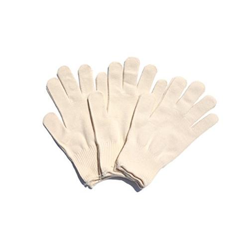 軍手工房 紳士用 薄手で編み目が細かい快適綿作業軍手 生成 13ゲージ 約760デニール メンテナン...