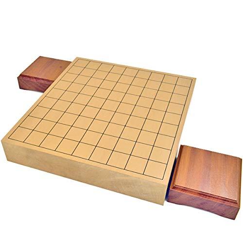 新桂2寸ハギ卓上将棋盤（駒台・将碁屋ミニ椿油）※しっかりした硬めの指し味の卓上将棋盤