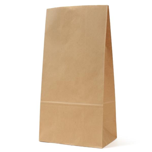 パックタケヤマ 紙袋 マチあり 角底袋 H12 未晒 100枚 60g XZT00387