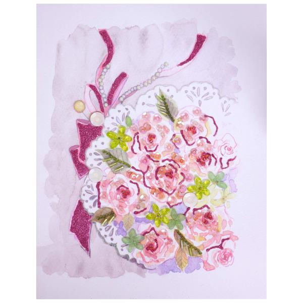 MIYUKI ビーズキット ビーズデコール キット パート20 花のデコール12か月シリーズ バラ ...