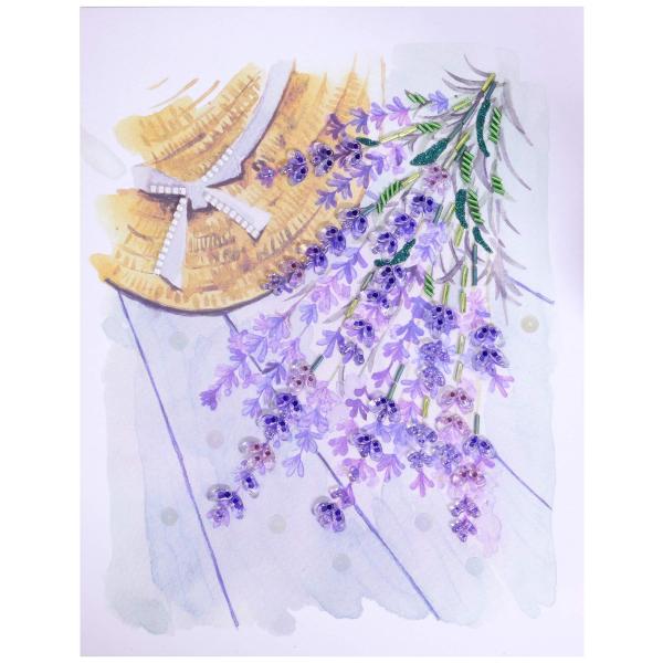 MIYUKI ビーズキット ビーズデコール キット パート20 花のデコール12か月シリーズ ラベン...