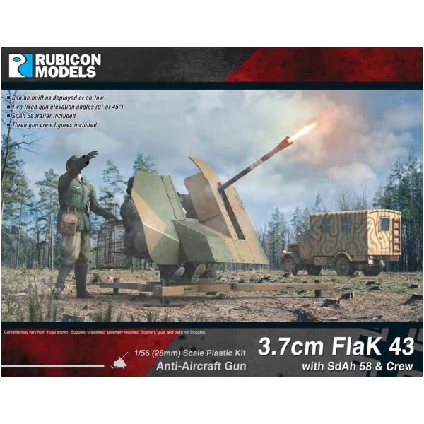 Rubicon Models ルビコンモデル 1/56 ドイツ軍 3.7cm FlaK 43・SdA...