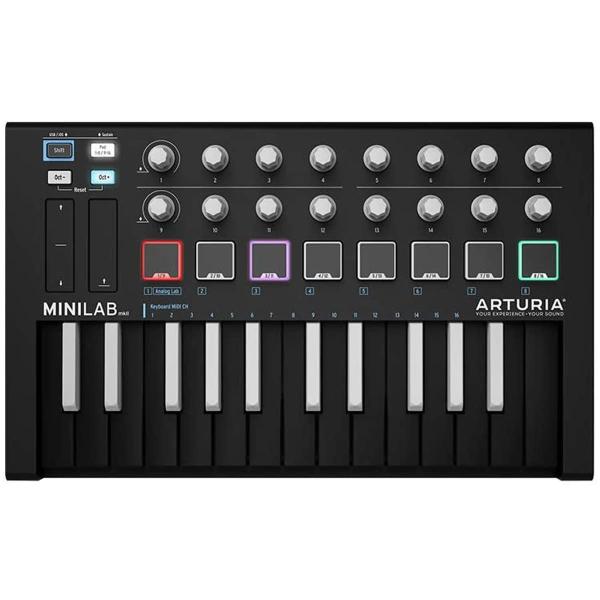 Arturia アートリア - 25鍵 リバース鍵盤 MIDI キーボード MiniLab MKII...