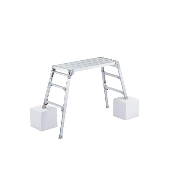 長谷川工業(Hasegawa) 脚部伸縮天板幅広足場台 DRSW-1000c (0.65~0.96m...