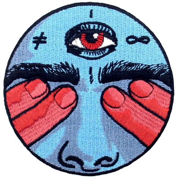 見たくないものが見える刺繍のバッジのアイロン付けまたは縫い付けるワッペン