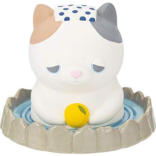 りぶはあと 温泉加湿器 プレミアムねむねむアニマルズ ミケネコのゆず ポット本体:W7.5xD7.5...