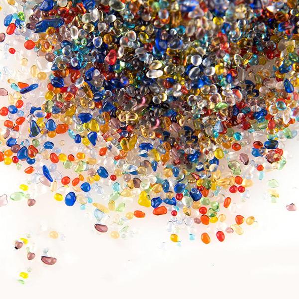 MUYYIKA アクアリウム 水槽用飾り石 彩り石 観賞 魚 クリスタル ガラス石 水族用品 底砂・...