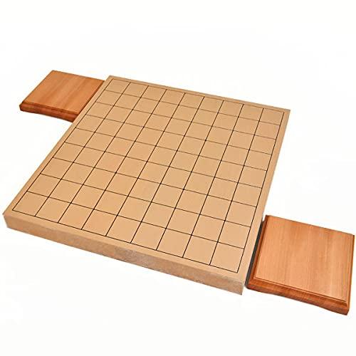 将棋盤 新桂1寸ハギ卓上将棋盤（駒台・将碁屋椿油付き）