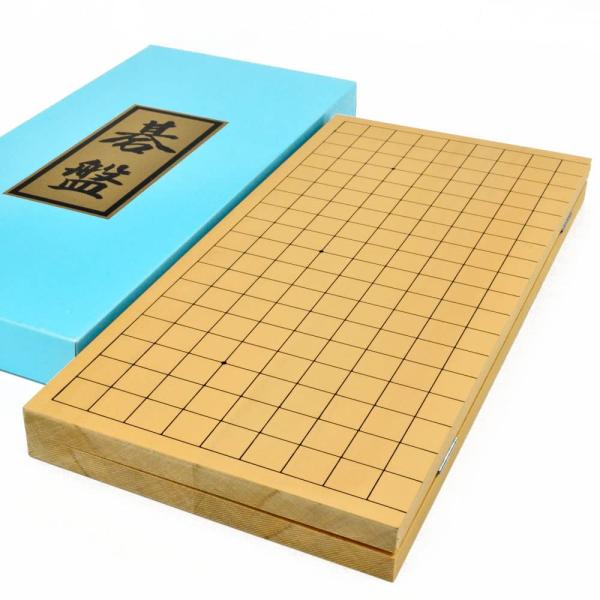 囲碁盤 新桂6号折碁盤(将碁屋ミニ椿油付き) ※スタンダードな厚みの木製折碁盤
