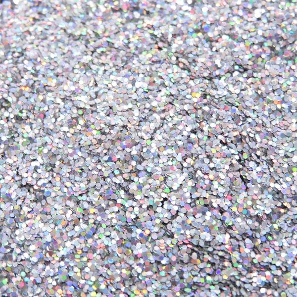 レインボー ラメ フレーク (レインボーシルバー, 0.6mm 110g)