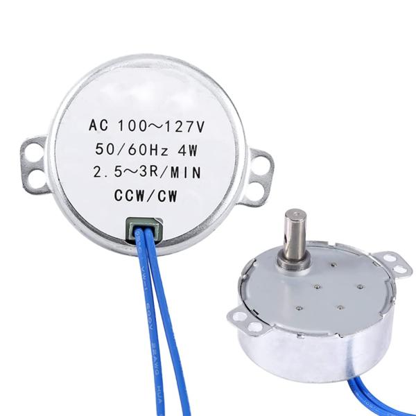 同期モーター ギヤードモーター AC 100-127V フィニッシングモーター 低騒音 高トルク ギ...