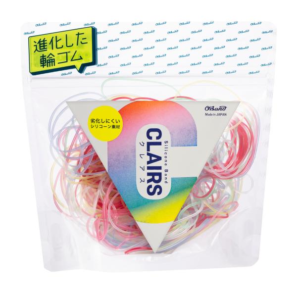 劣化しにくい輪ゴム オーバンド シリコーンバンド #16 〈 50g透明袋 〉 カラーミックス 6色...
