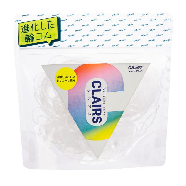 劣化しにくい輪ゴム オーバンド シリコーンバンド #16 〈 50g透明袋 〉 クリア 透明 少量 ...