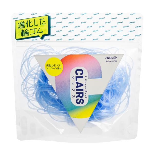 劣化しにくい輪ゴム オーバンド シリコーンバンド #16 〈 50g透明袋 〉 ライトブルー 青 少...