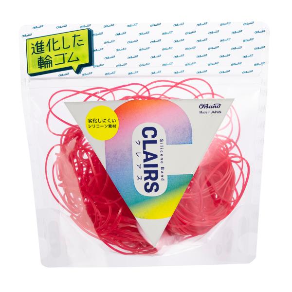 劣化しにくい輪ゴム オーバンド シリコーンバンド #16 〈 50g透明袋 〉 レッド 赤 少量 包...