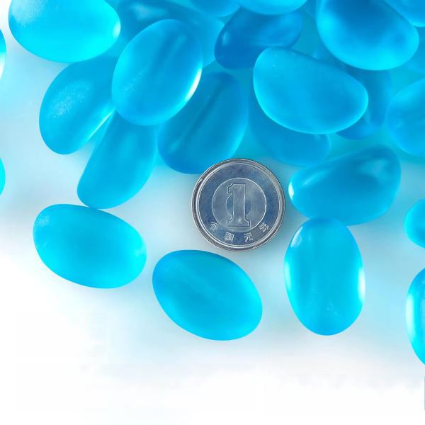 Charmoon アクアリウム 水槽 飾り石 15-25mm 500g カラフル 彩り ガラス クリ...