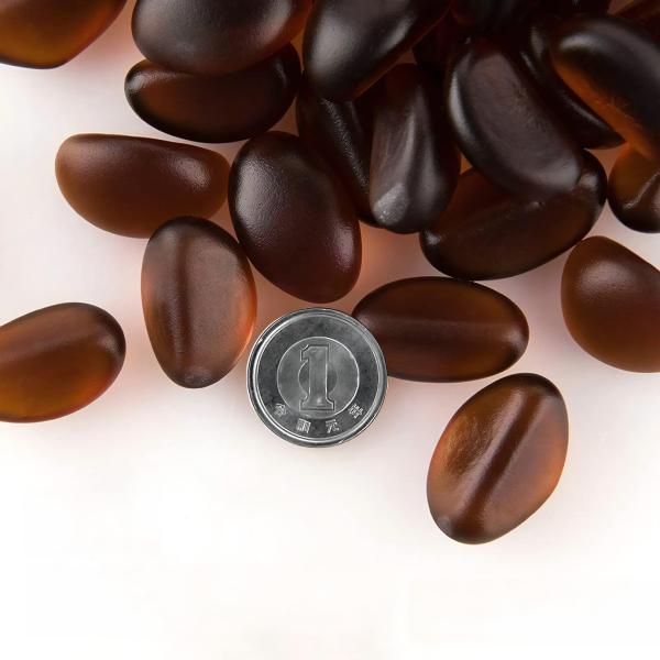 Charmoon アクアリウム 水槽 飾り石 15-25mm 500g カラフル 彩り ガラス クリ...