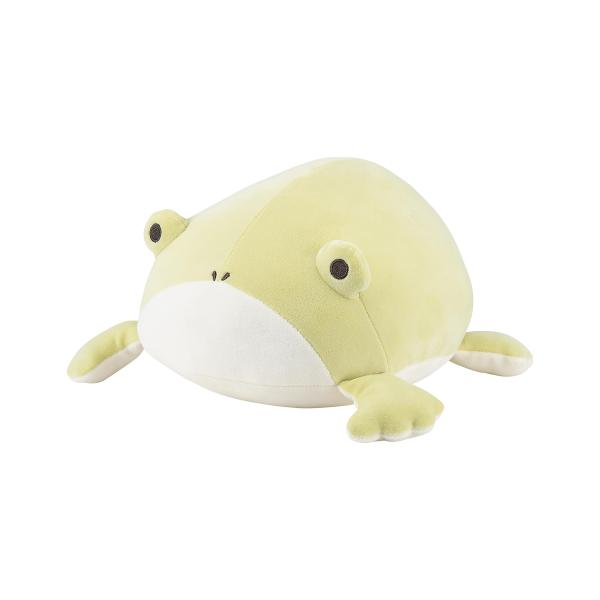 りぶはあと ボルスタークッション マシュマロアクアミエ カエル (全長約20cm) ぬいぐるみ ふわ...