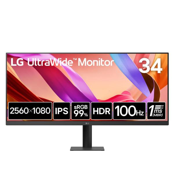 LG ウルトラワイドモニター UltraWide Monitor 34U511A-B フラット 34...