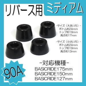 BASICRIDE リバース用 ミディアム 90a 黒｜secondsk8