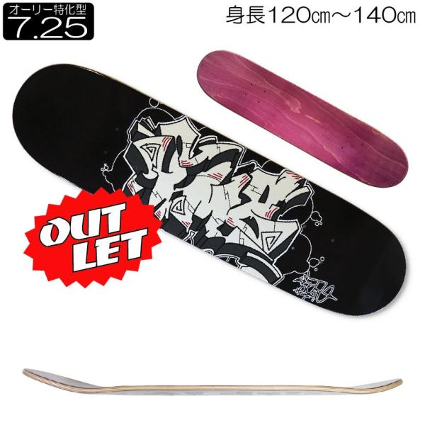 【Bグレード (必ず画像2枚目をご確認下さい)】7.25インチ GR2黒 オーリー特化シェイプ (W...