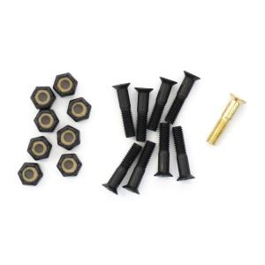 7/8インチ(ナット黒) +頭1本GOLDおまけ 全て黒での使用も可