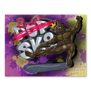 レジェンドうんこスケーター poop-sk8 約11.3cm x 約8.6cm