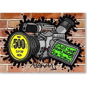 ★30分500円茶色★ フィルマーアピール用ステッカー デザイン by @h_s.e.n.a サイズ7.1cm x 4.9cm(小さめ)