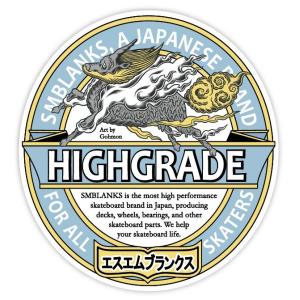SMBLANKS x 絵師GOHMON氏 コラボステッカー KIRIN-GRADE 約10.1cm x 11.0cm 強粘着/湿気に強いワンランク上の品質