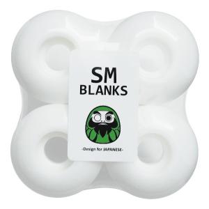 52mm104a (スーパー・ハード) SMBLANKS(エスエム) ストリート用 超硬め/軽量/高寿命 STD幅30ｍｍ 白 上級者も使用可 スケボー スケートボード ウィール