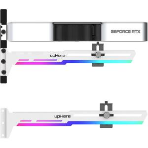 upHere 汎用ビデオカードホルダー GPUブレースサポート グラフィックカードを固定する GPUを支える 5V 3PIN ARGB LEDライト｜seconline