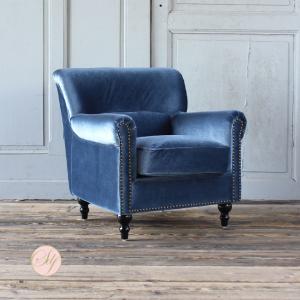 ソファ ソファー sofa 一人掛け 1Pソファ アームチェア ブルー 水色