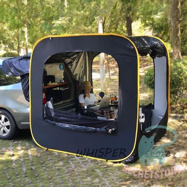 防災対策 車中泊テントカーサイドタープ トランクテントポップアップテント キャンプ 日よけ 車と連結...