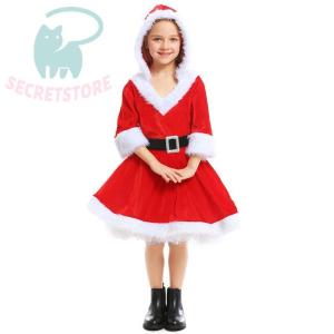 コスプレ 衣装 キッズ ワンピース コスプレ衣装 クリスマス 子供ドレス 女の子 子供服 サンタクロ...