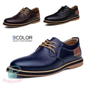 シューズ メンズ ビジネス カジュアル レザー  レースアップ ウォーキングシューズ フォーマル 結婚式 ショートブーツ 革靴 皮靴 大きいサイズ 通勤 父の日