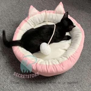 ペットベッド エアコン部屋用 ふわふわ 猫 ベッド 犬 ベッド クッション 暖かい 通年 洗える 滑...