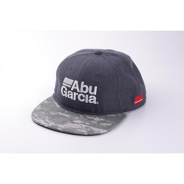 アブガルシア（ＡｂｕＧａｒｃｉａ）　フラットビルキャップ　チャコール×Ｄカモ