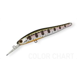 ジップベイツ　リッジディープ７０Ｆ　＃４３５　荒瀬山女魚