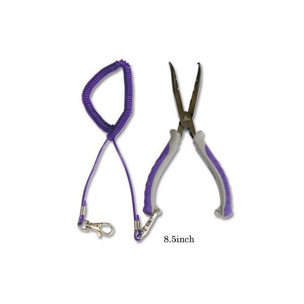 カハラ　８インチ　ステンレスベントノーズプライヤー　ランヤード付