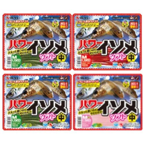 マルキュー　パワーイソメソフト（中）　桜イソメ（夜光）