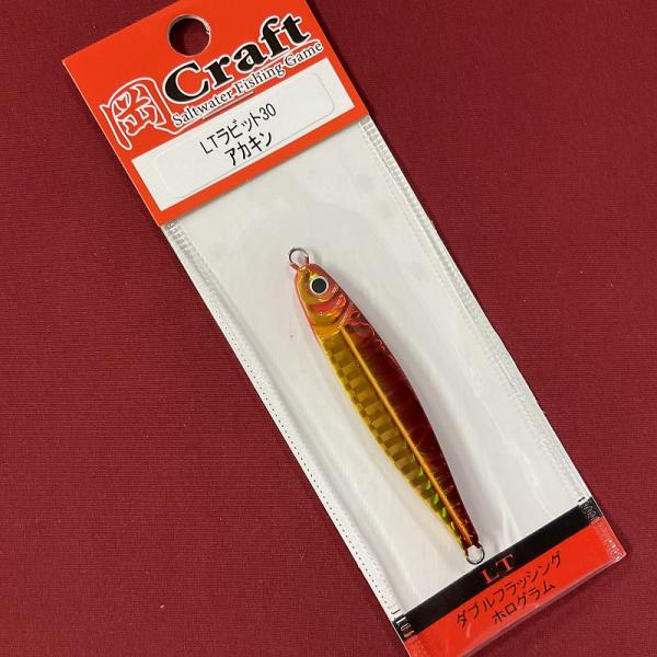 岡クラフト　岡ジグ　ＬＴラビット　３０ｇ　０１　アカキン