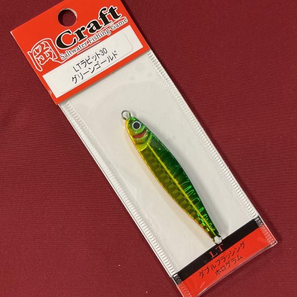 岡クラフト　岡ジグ　ＬＴラビット　３０ｇ　０８　グリーンゴールド