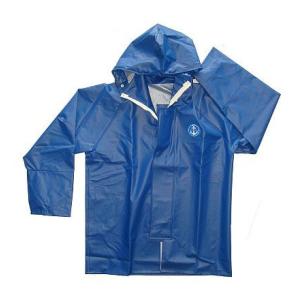 水産マリンレリー　漁師のための専用合羽　パーカー　上着　花紺　３Ｌ