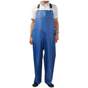 水産マリンレリー　漁師のための専用合羽　胸付ズボン　花紺　Ｌ