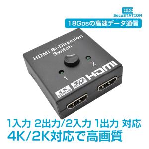 HDMI 切替器 4K 2出力 1入力 変換 1出力 2入力 セレクター｜secu