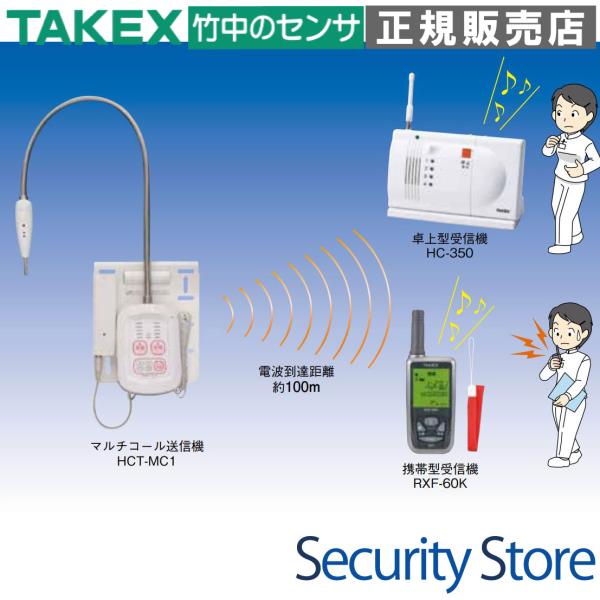 【HCS-MC1(KE)】 ワイヤレスマルチコールセット (携帯型) TAKEX 竹中エンジニアリン...